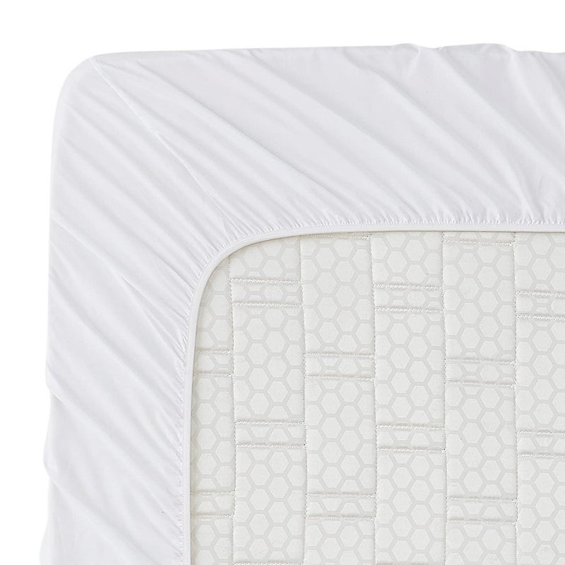 Clara Clark Bed Sheets, Premier 1800 Series 4 Piece Bed Sheet Set, Deep Pocket, Wrinkle, Fade, Stain Resistant, Luxury Soft Bedding Sheets & Pillowcases, Split King, White - Image 4